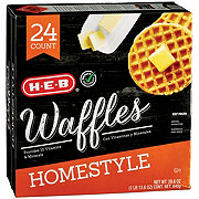 H-E-B Frozen Waffles - Homestyle, Family Pack