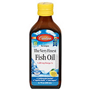 Carlson The Very Finest Natural Lemon Flavor Omega-3 Fish Oil Liquid