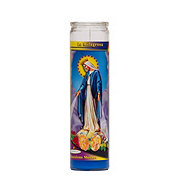 Brilux La Milagrosa Religious Candle - Blue Wax
