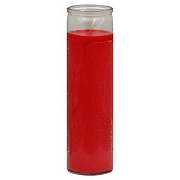 Brilux Clear Glass Candle - Red Wax