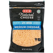 H-E-B Reduced Fat Medium Cheddar Shredded Cheese