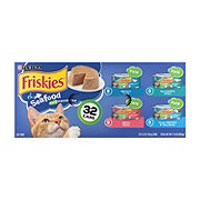 Friskies Purina Friskies Wet Cat Food Pate Variety Pack, Seafood Favorites