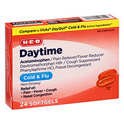 H-E-B Daytime Cold & Flu Softgels 