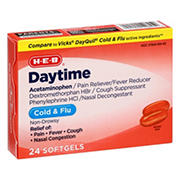 H-E-B Daytime Cold & Flu Softgels