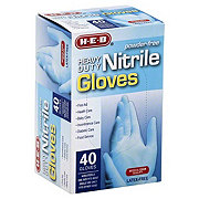 H-E-B Powder Free Nitrile Gloves – Heavy Duty