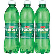 H-E-B Twist Lemon Lime Soda 6 pk Bottles
