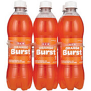 H-E-B Orange Burst Soda 6 pk Bottles