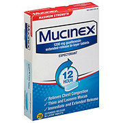 Mucinex 12 Hour Maximum Strength Bi-Layer Tablets