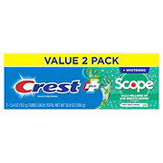 Crest Complete + Scope Whitening Toothpaste - Minty Fresh Striped, 2 Pk