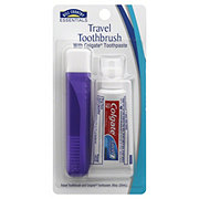 Hill Country Essentials Travel Size Toothbrush With Colgate Toothpaste - Assorted