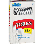 Hill Country Essentials Plastic Forks - White