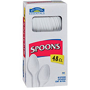 Hill Country Essentials Plastic Spoons - White