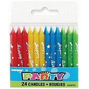 unique Party Assorted Colors Birthday Candles