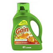 Gain + Aroma Boost HE Liquid Laundry Detergent, 61 Loads - Island Fresh