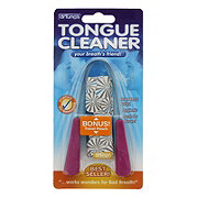 DrTung's Stainless Steel Tongue Cleaner with Travel Pouch, Colors May Vary
