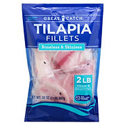 Great Catch Frozen Boneless Skinless Tilapia Fillets