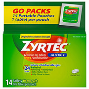 Zyrtec Allergy Tablets - Go Packs