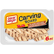Oscar Mayer Carving Board Flame Grilled Chicken Breast Strips Lunch Meat