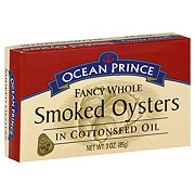 Ocean Prince Fancy Whole Smoked Oysters in Cottonseed Oil