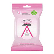 Almay Biodegradable Micellar Makeup Remover Cleansing Towelettes, Hypoallergenic, Cruelty Free, Fragrance Free, Dermatologist Tested