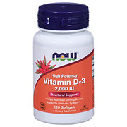 NOW Vitamin D-3 Softgels - 2000 IU