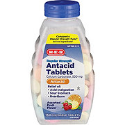 H-E-B Regular Strength Antacid Assorted Fruit Chewable 500 mg Tablets