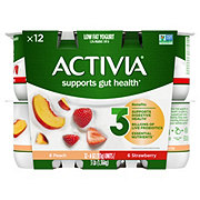 Activia Probiotic Peach & Strawberry Variety Pack Yogurt