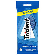 Trident Sugar Free Chewing Gum - Original Flavor, 3 Pk