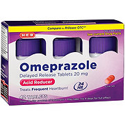 H-E-B Omeprazole Delayed Release Acid Reducer 20 mg Tablets