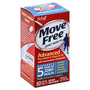 Schiff Move Free Total Joint Health Advanced Plus MSM and Vitamin D3 2000 IU Coated Tablets