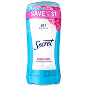Secret Invisible Solid Antiperspirant Deodorant - Powder Fresh, 2 Pk