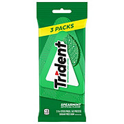 Trident Sugar Free Chewing Gum - Spearmint, 3 Pk