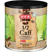 H-E-B 1/2 Caff Classic Roast Medium Roast Ground Coffee