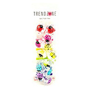 Trend Zone Ladybug Flower Hair Ties