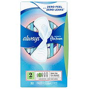 Always Infinity Feminine Pads for Women, Heavy, with wings, Unscented Size 2