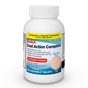 H-E-B Dual Action Complete Acid Reducer Plus Antacid Cool Mint Flavor Chewable Tablets