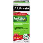 Robitussin Max Strength Cough + Chest Congestion DM - Raspberry