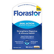 Florastor Unisex Daily Probiotic Supplement Capsules for Digestive Health