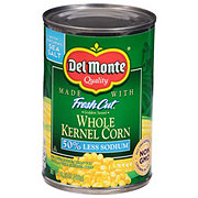 Del Monte 50% Low Sodium Whole Kernel Corn