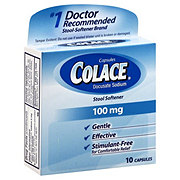Colace Stool Softener 100 mg Capsules