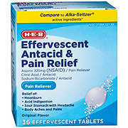 H-E-B Antacid and Pain Relief Original Flavor Effervescent Tablets