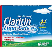 Claritin Liqui-Gels 24 Hour Allergy Relief Capsules