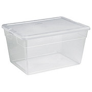 Sterilite 6QT Storage Box With Blue Lid - Shop Closet & Cabinet Organizers  at H-E-B