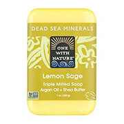 One With Nature Dead Sea Lemon Sage Mineral Soap