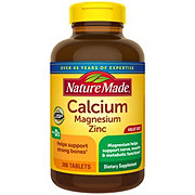 Nature Made Calcium Magnesium Zinc with Vitamin D Tablets Value Size