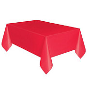 unique Party Plastic Rectangular Table Cover - Red