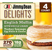 Jimmy Dean Delights Turkey Sausage, Egg White & Cheese English Muffin Breakfast Sandwiches