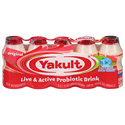 Yakult Non-Fat Cultured Probiotic Drink 2.7 oz Bottles