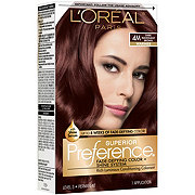 L'Oréal Paris Superior Preference Permanent Hair Color, 4M Dark Mahogany Brown