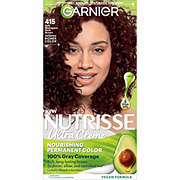 Garnier Nutrisse Nourishing Hair Color Creme - 415 Soft Mahogany Drk Brown (Raspberry Truffle)